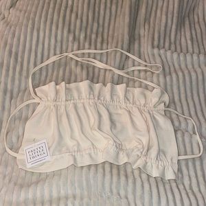 Pretty Little Things Ruched Drawstring Top